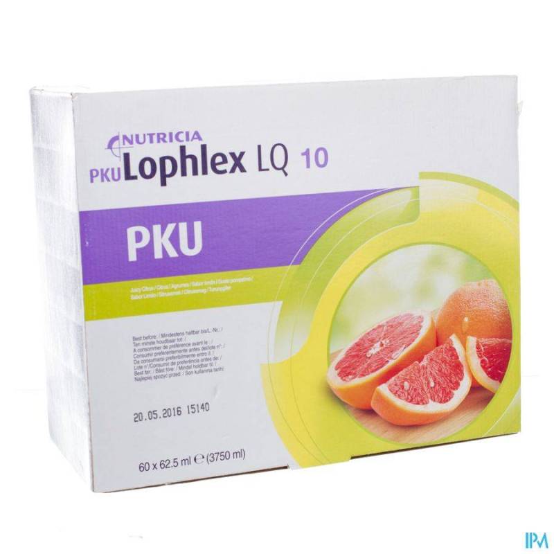 PKU LOPHLEX LQ 10 JUICY AGRUMES 60X62,5ML