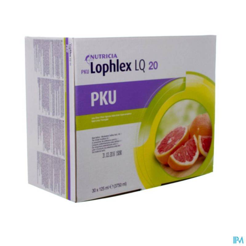 PKU LOPHLEX LQ 20 JUICY AGRUMES 30X125,0ML