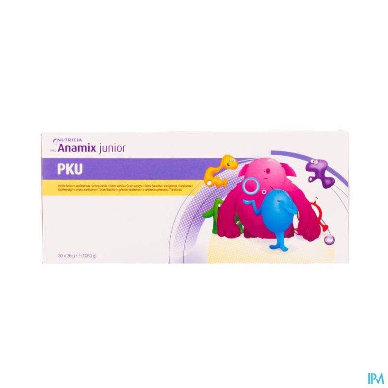 PKU ANAMIX JUNIOR VANILLE SACH 30X36G