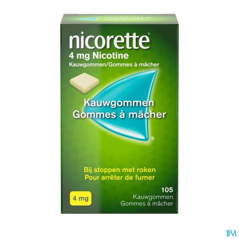 Nicorette 4mg 105 Kauwgommen