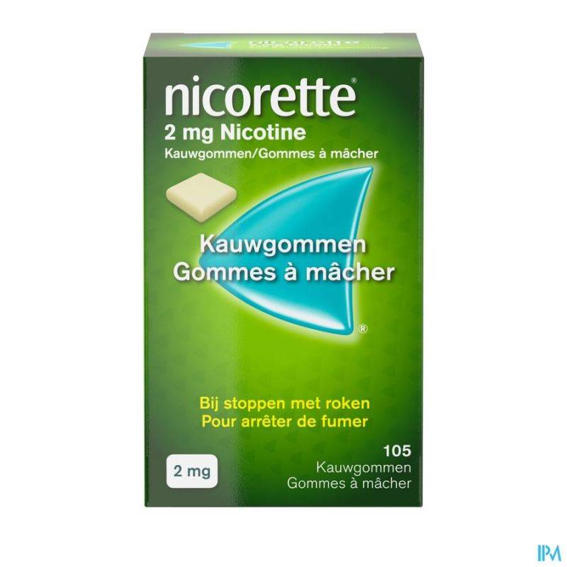 Nicorette 2mg Neutraal 105 Kauwgommen