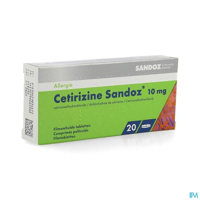 Cetisandoz Sandoz Comp 20 X 10mg  - Generisch