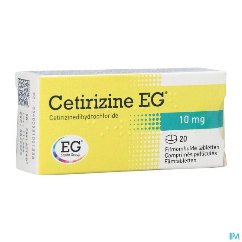 Cetirizine EG 10mg 20 Tabletten  - Generisch