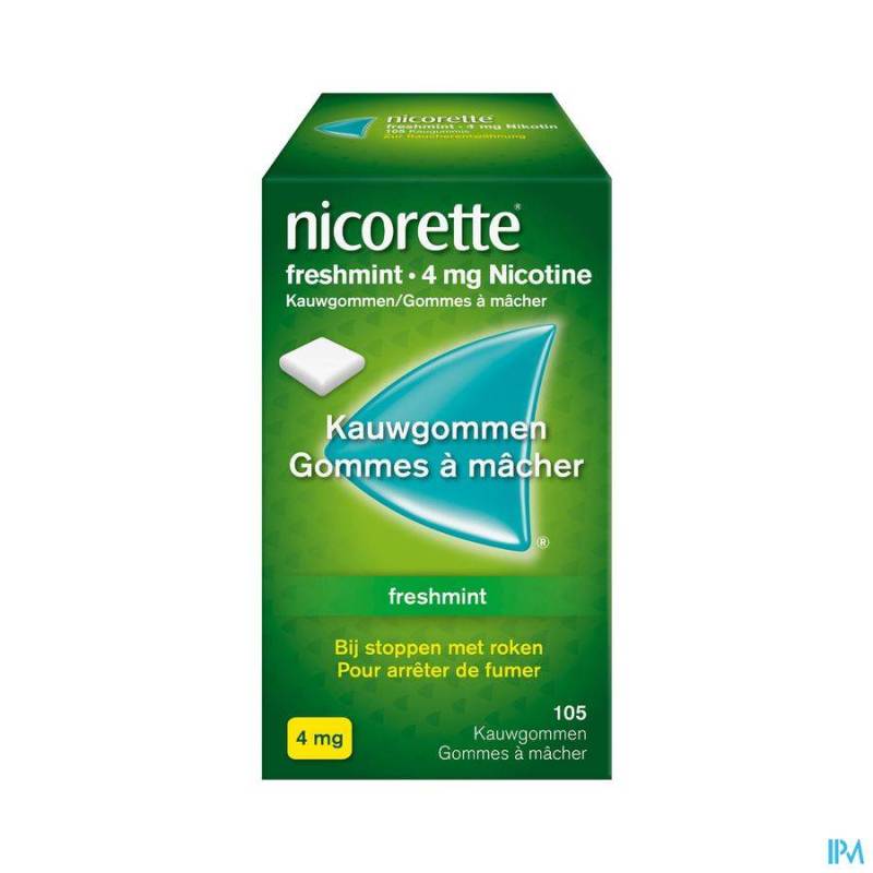 NICORETTE FRESHMINT GOMME MACH 105X4MG