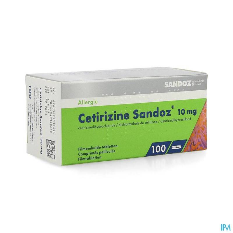 CETISANDOZ 10 MG COMP PELL 100 X 10 MG  - Generisch