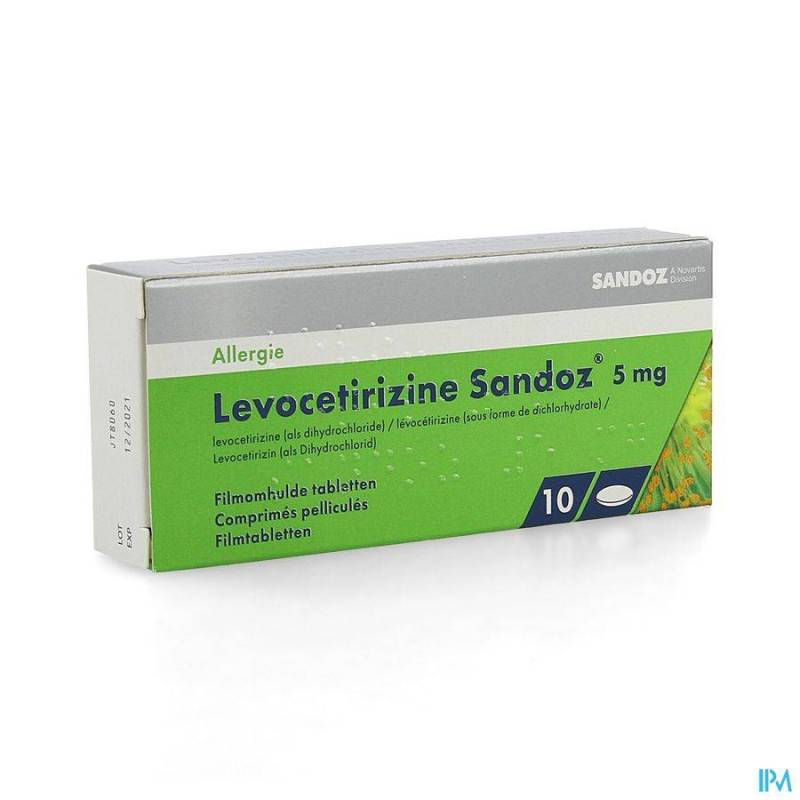 LEVOCETIRIZINE SANDOZ 5 MG COMP ENROB. 10 X 5 MG  - Generisch