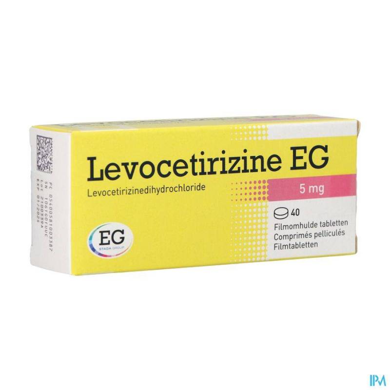 LEVOCETIRIZINE EG 5 MG COMP PELL 40  - Generisch