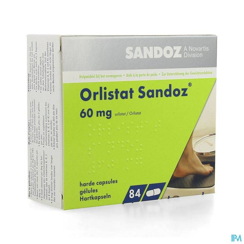 ORLISTAT SANDOZ CAPS DURE 84 X 60 MG  - Generisch