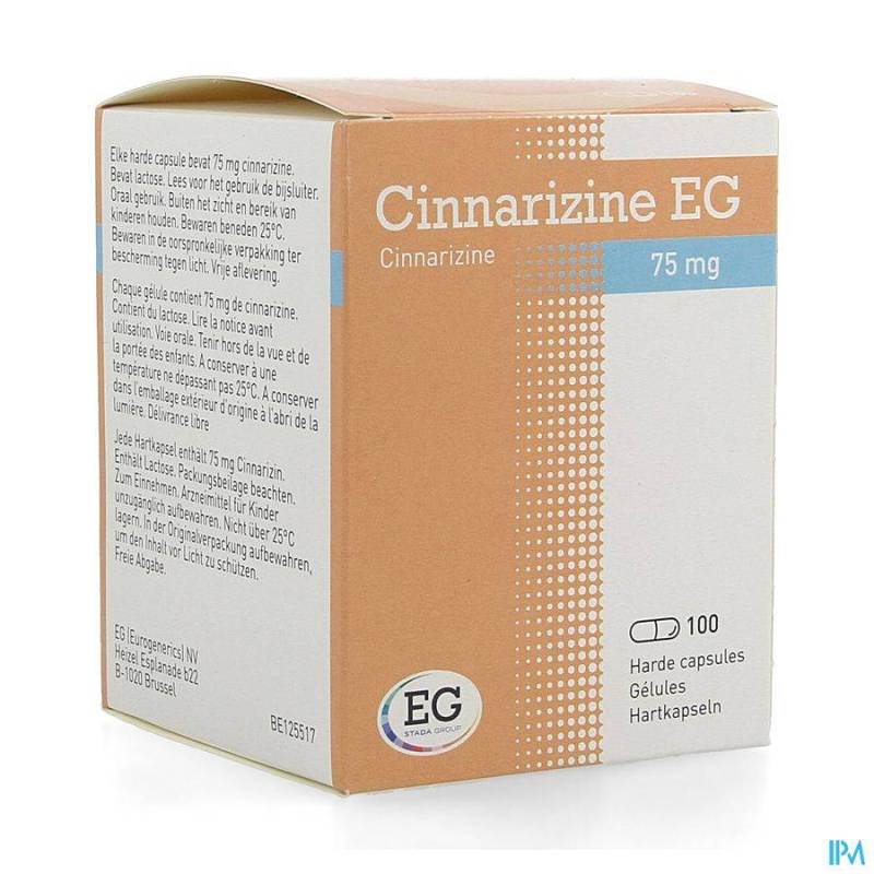 Cinnarizine EG 75mg 100 Capsules  - Generisch