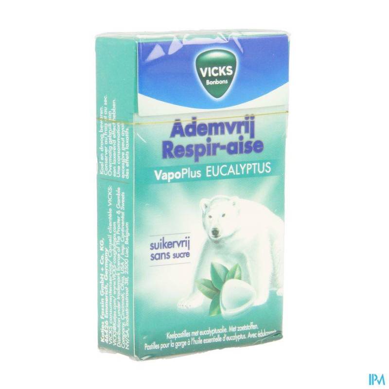 Vicks Ademvrij Z/suiker 40g Box