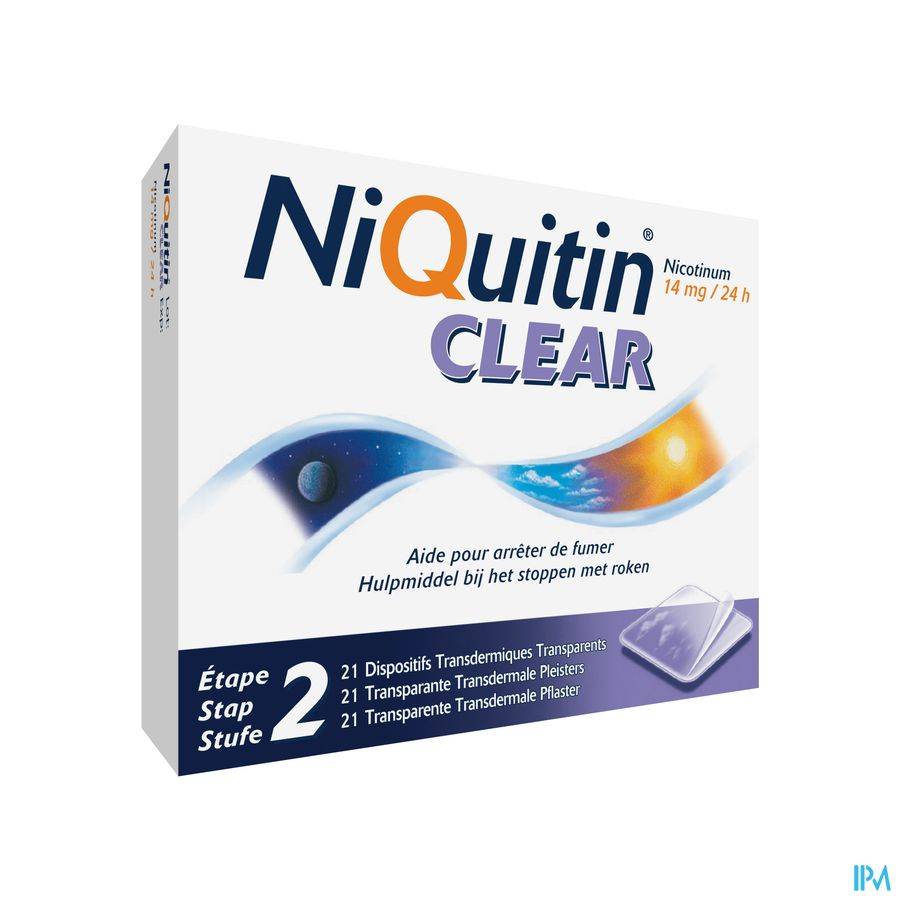 NiQuitin Clear 14mg 21 Pleisters