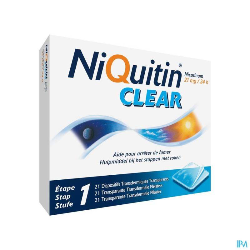 NiQuitin Clear 21mg 21 Pleisters