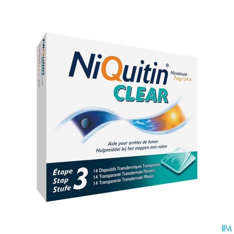 NiQuitin Clear 7mg 14 Pleisters