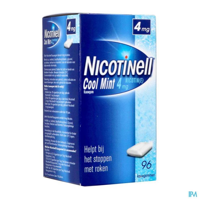 NICOTINELL COOL MINT 4 MG GOMMES A MACHER 96