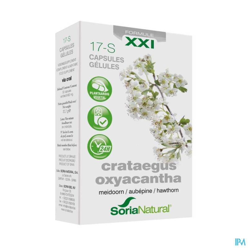 Soria 17-S Crataegus Oxyacantha XXI 30 Capsules