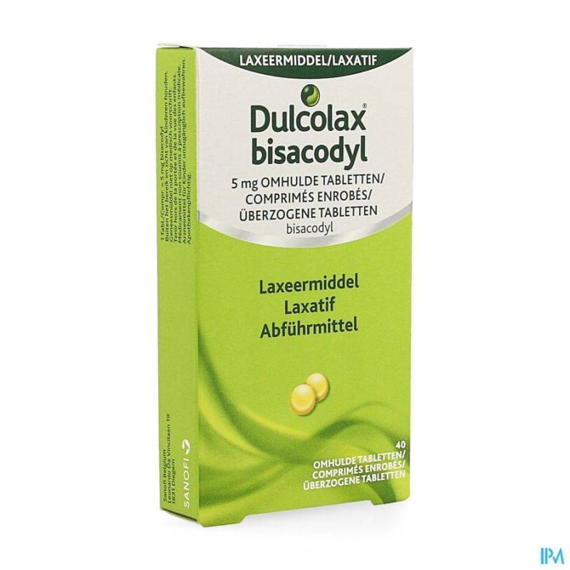 DULCOLAX BISACODYL DRAG 40X 5MG