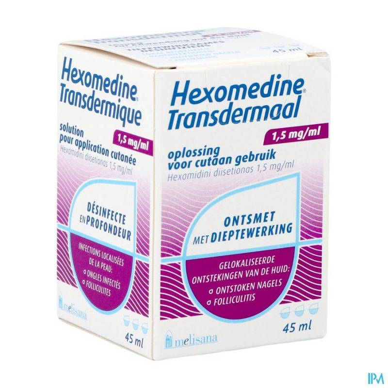 Hexomedine Transcutanee Oplossing 45ml