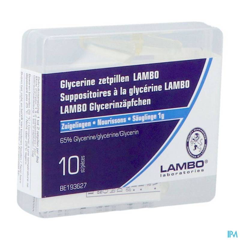 GLYCERINE LAMBO SUPPO CONIQUE BB 10