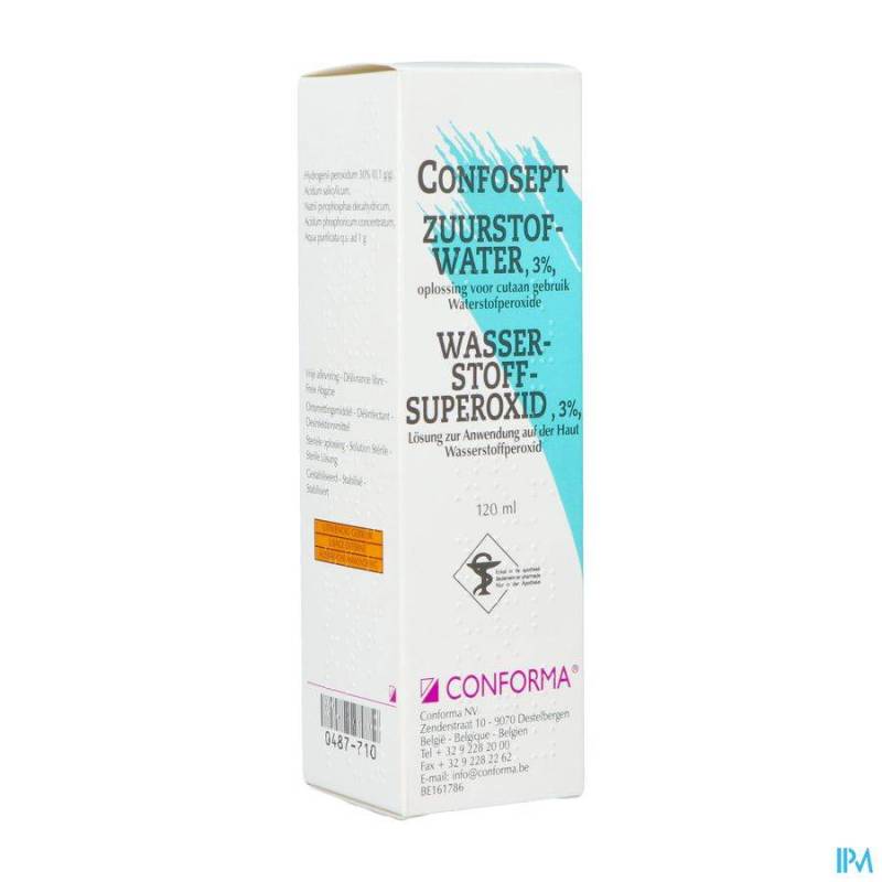 CONFOSEPT EAU OXYGENEE 3% 1 X 120ML