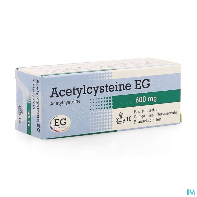 Acetylcysteine EG 600mg 10 Bruistabletten  - Generisch