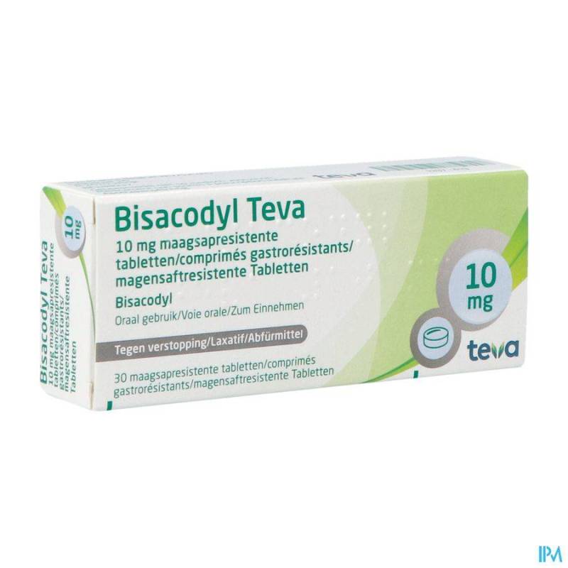 BISACODYL TEVA DRAG 30 X 10 MG  - Generisch