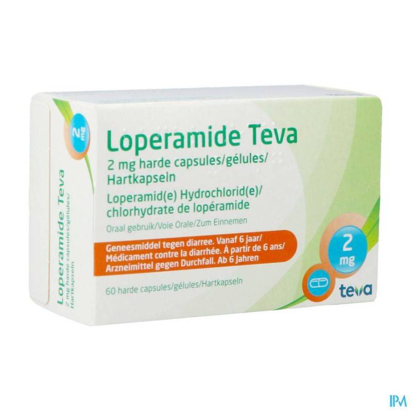 LOPERAMIDE TEVA CAPS 60 X 2 MG  - Generisch