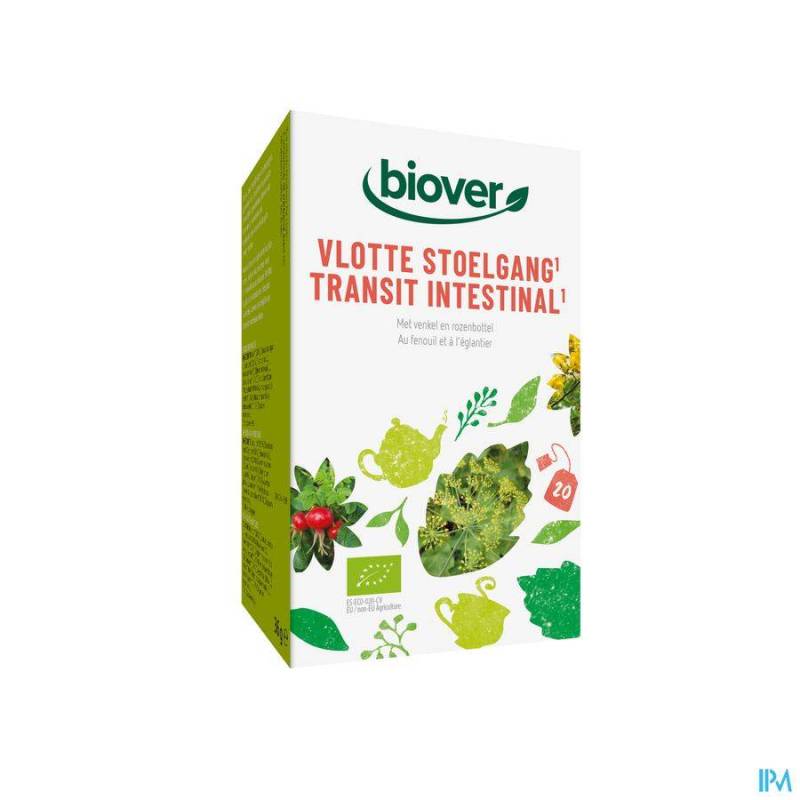 Biover Biokruideninfusie Vlotte Stoelgang Zakje 20