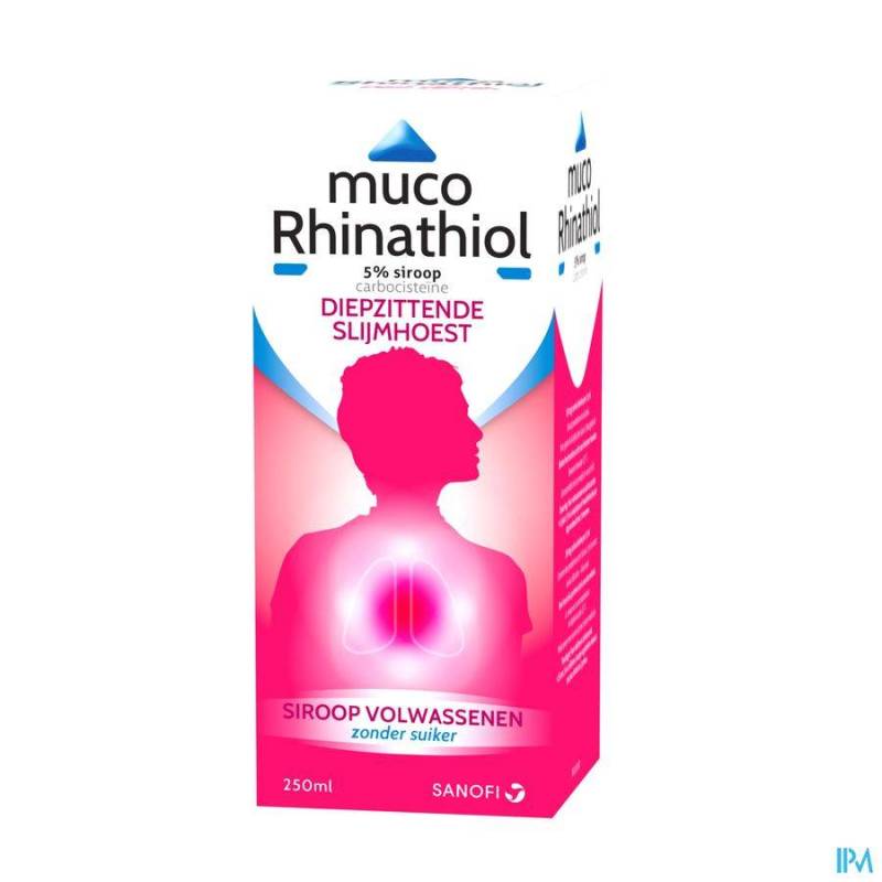 MUCO RHINATHIOL 5% SIR AD S/SUCRE 250ML