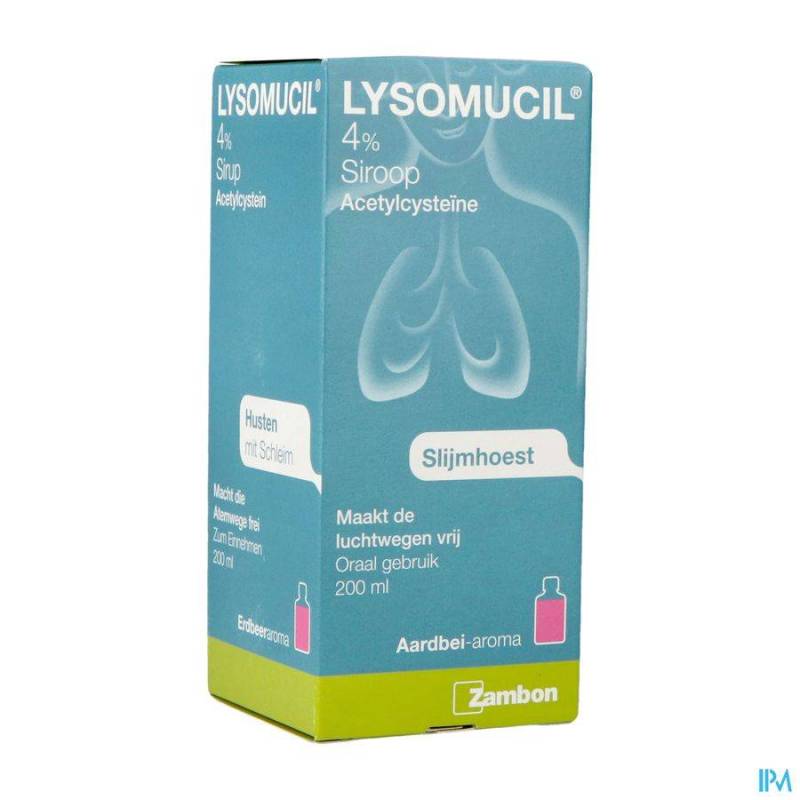 LYSOMUCIL 4% SIROP 200ML