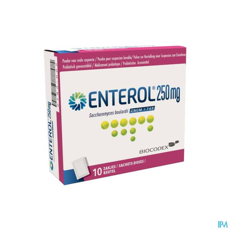 ENTEROL 250 MG PULV SACH 10