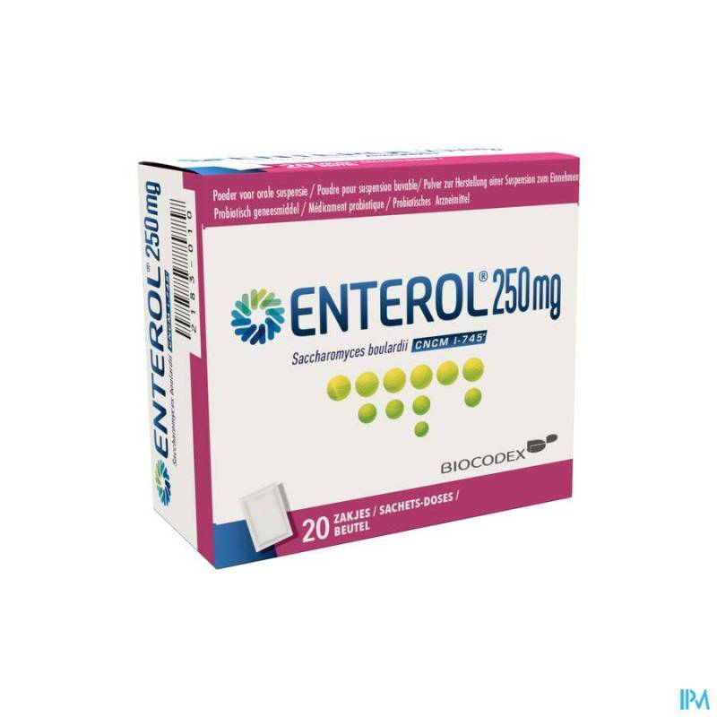 ENTEROL 250 MG PULV SACH 20