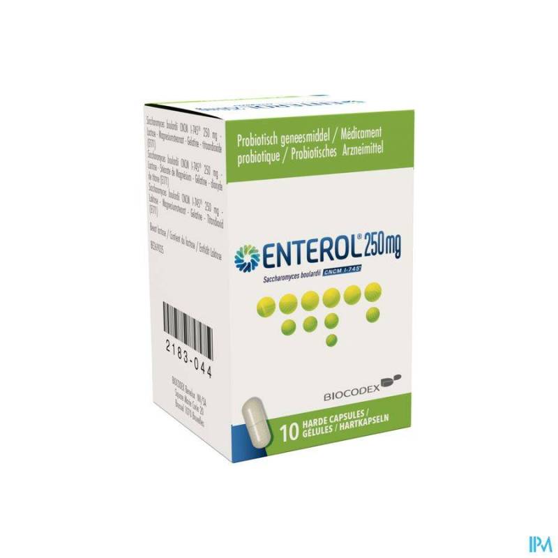 ENTEROL 250 MG CAPS HARDE DUR 10 X 250 MG