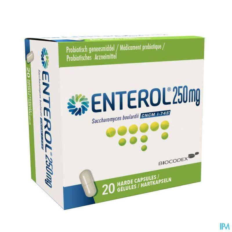 ENTEROL 250 MG CAPS HARDE DUR 20 X 250 MG