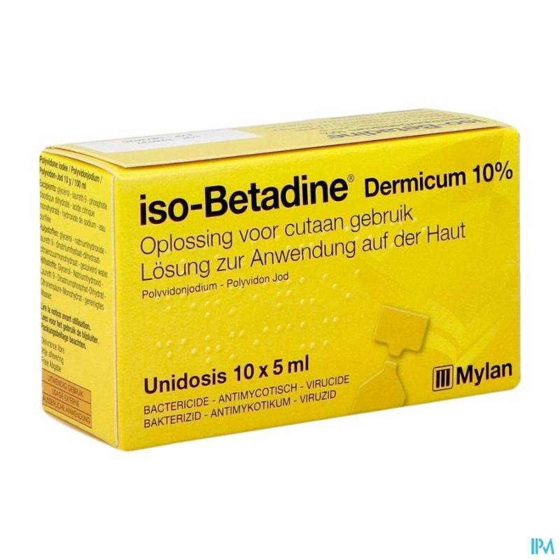 Iso-Betadine Dermicum 10% Oplossing 10x5ml