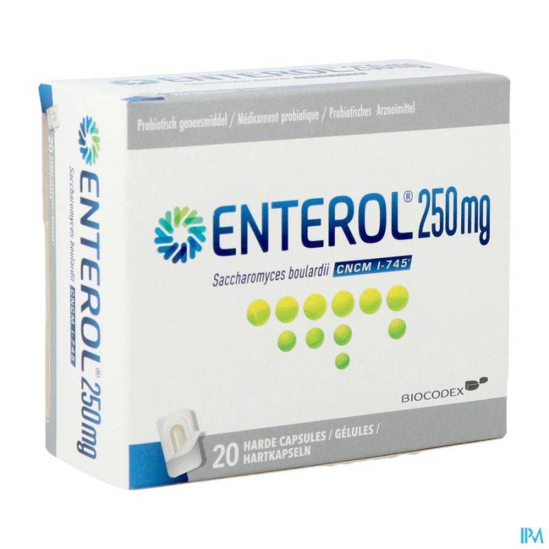 Enterol 250mg Caps Harde Dur S/blister 20x250mg