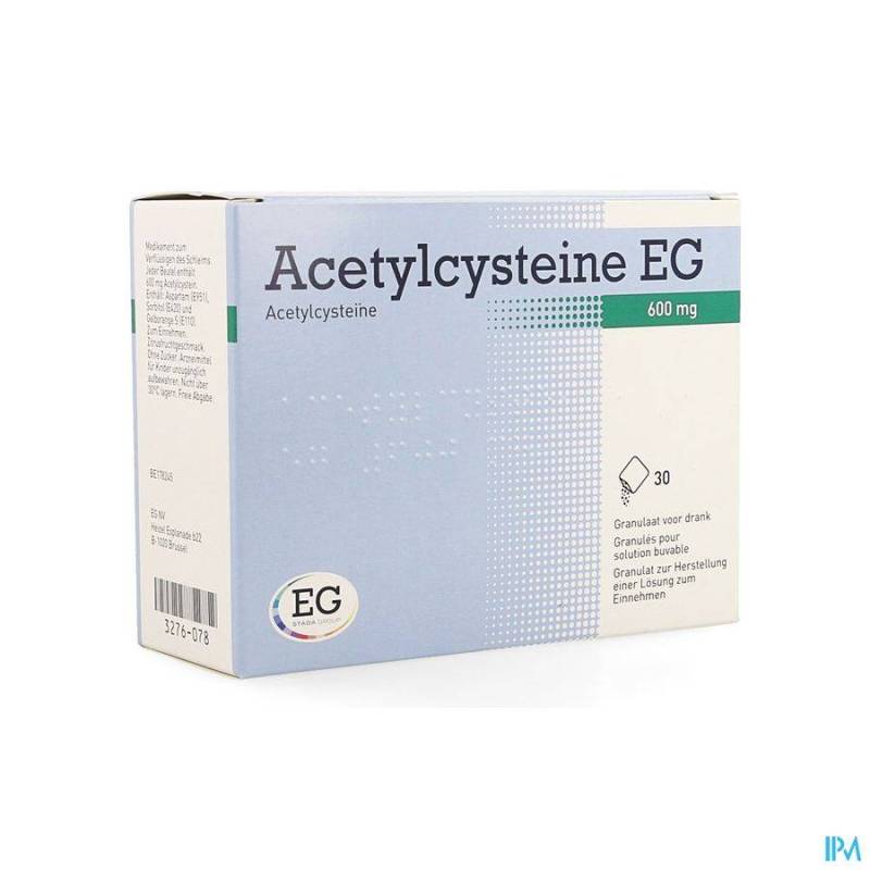 ACETYLCYSTEINE EG 600MG GRAN. SOL BUV. SACH 30  - Generisch