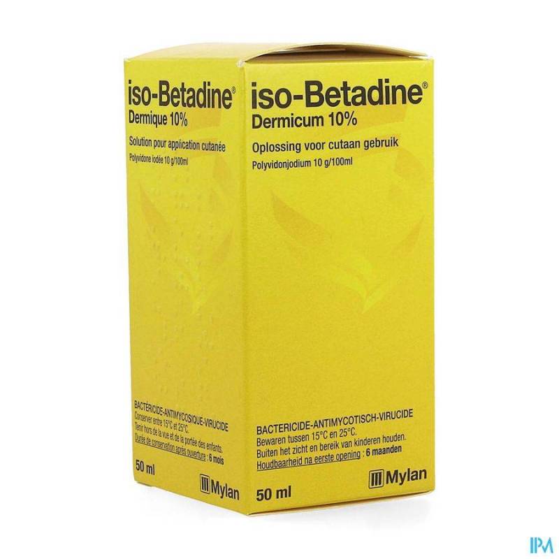 Iso-Betadine Dermicum 10% Oplossing Fles 50ml