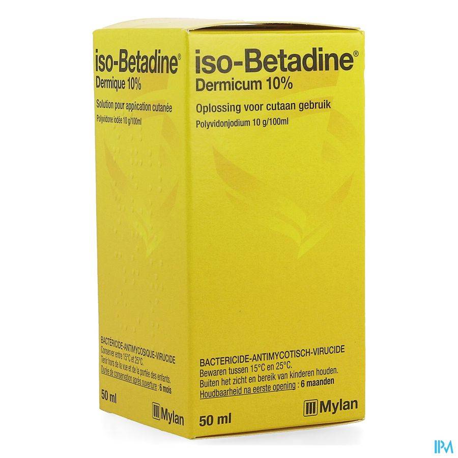 Iso-Betadine Dermicum 10% Oplossing Fles 50ml