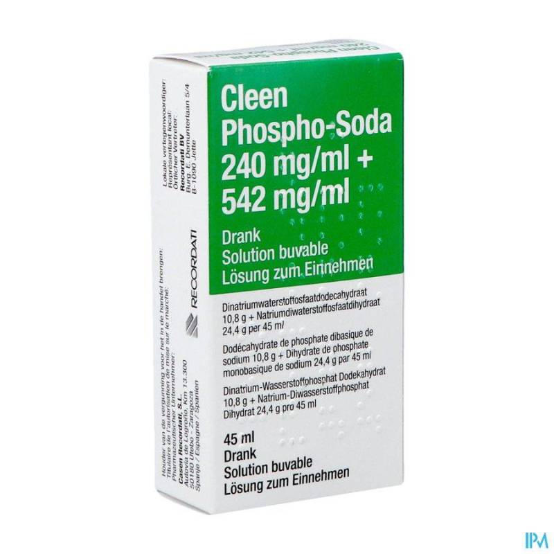 CLEEN PHOSPHO-SODA 11G/24G SOL BUVABLE FL 45ML