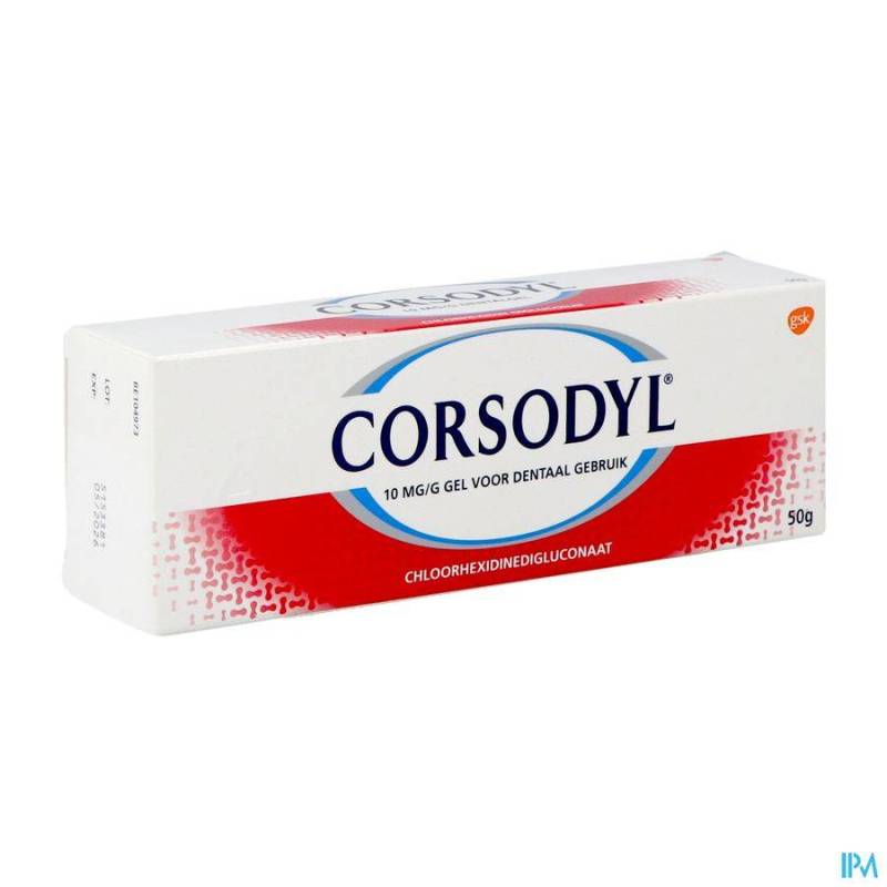 CORSODYL 10MG/G GEL DENTAIRE TUBE 50G