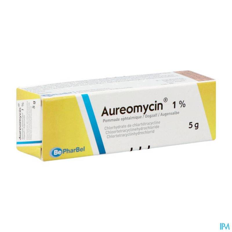 Aureomycine Ung Opht 1 X 5g 1%