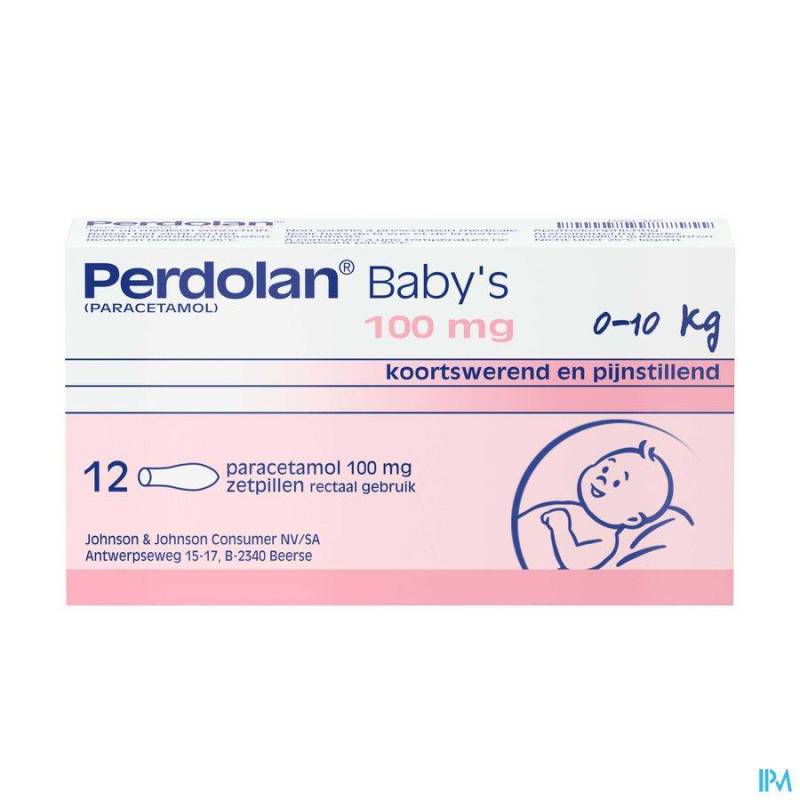 Perdolan Baby 100mg 12 Zetpillen