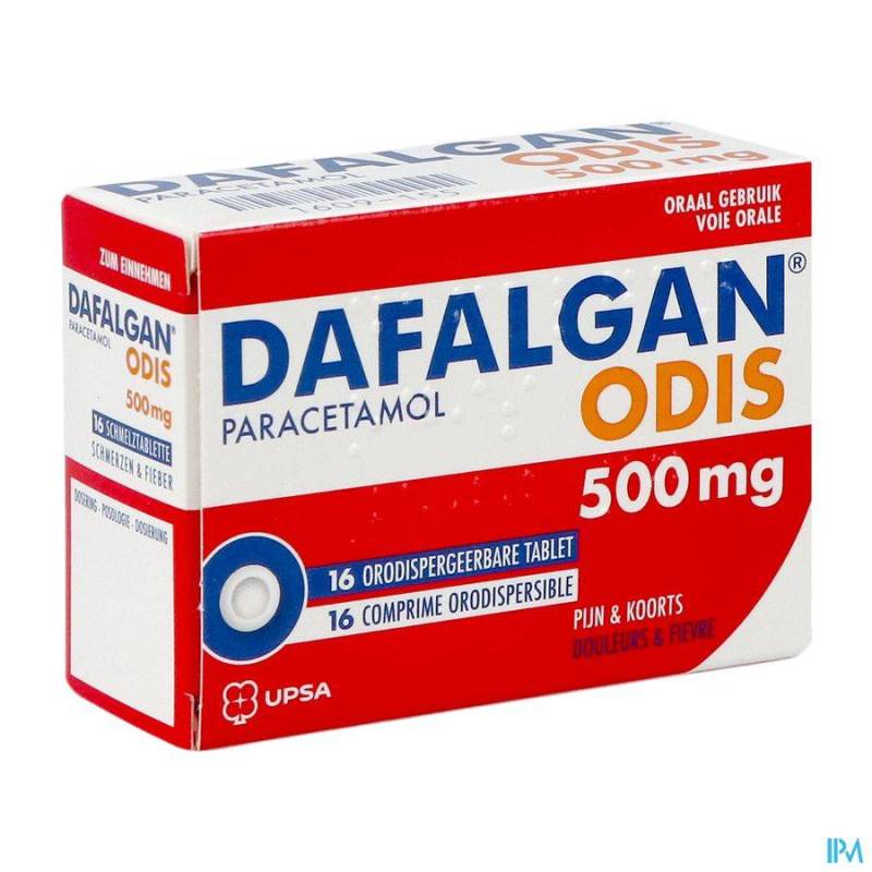 Dafalgan 500mg Odis 16 Smelttabletten