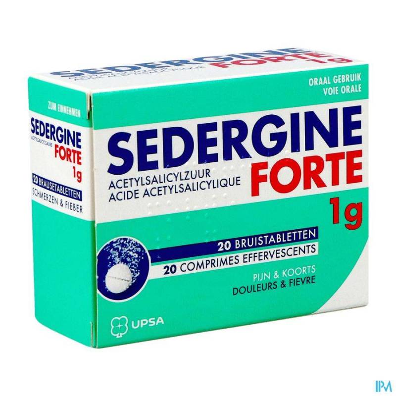 Sedergine Forte 1000mg 20 Bruistabletten