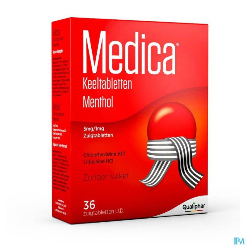 MEDICA COMPRIMES GORGE MENTHOL 36 UD