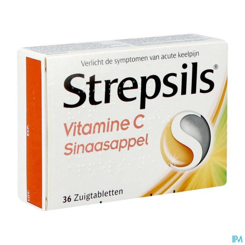 STREPSILS VITAMINE C ORANGE PAST 36