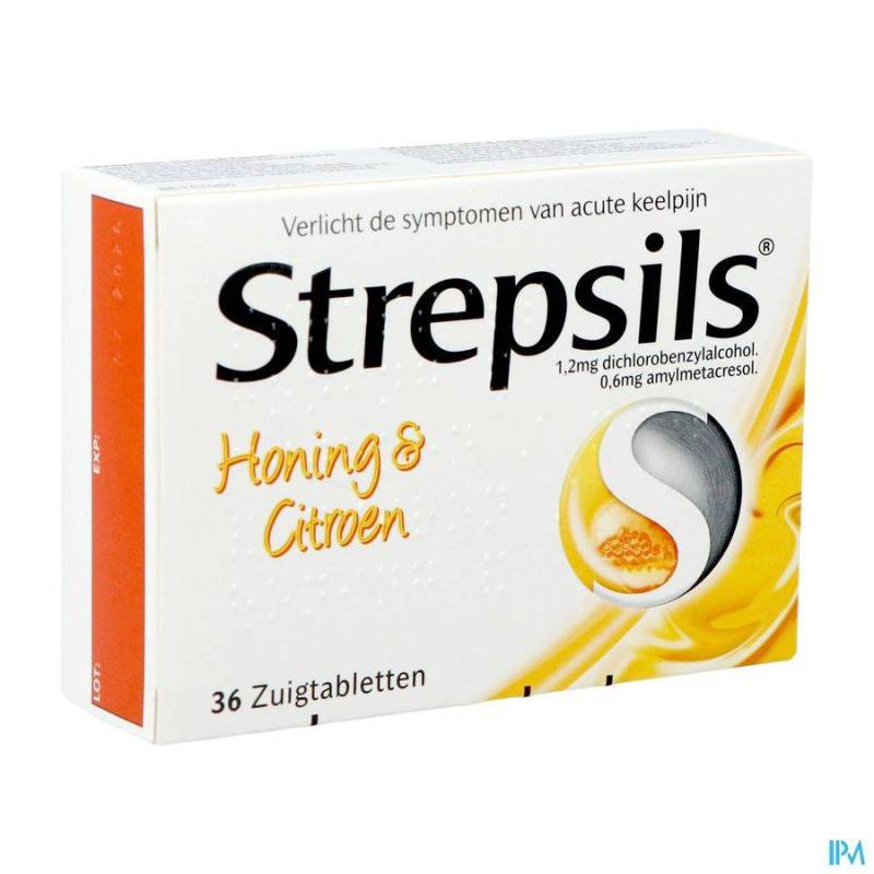 Strepsils Honing-Citroen 36 Zuigtabletten