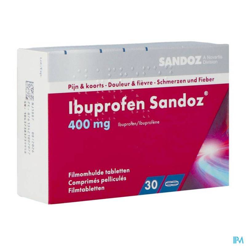 IBUPROFEN SANDOZ 400MG COMP PELL 30X400MG  - Generisch