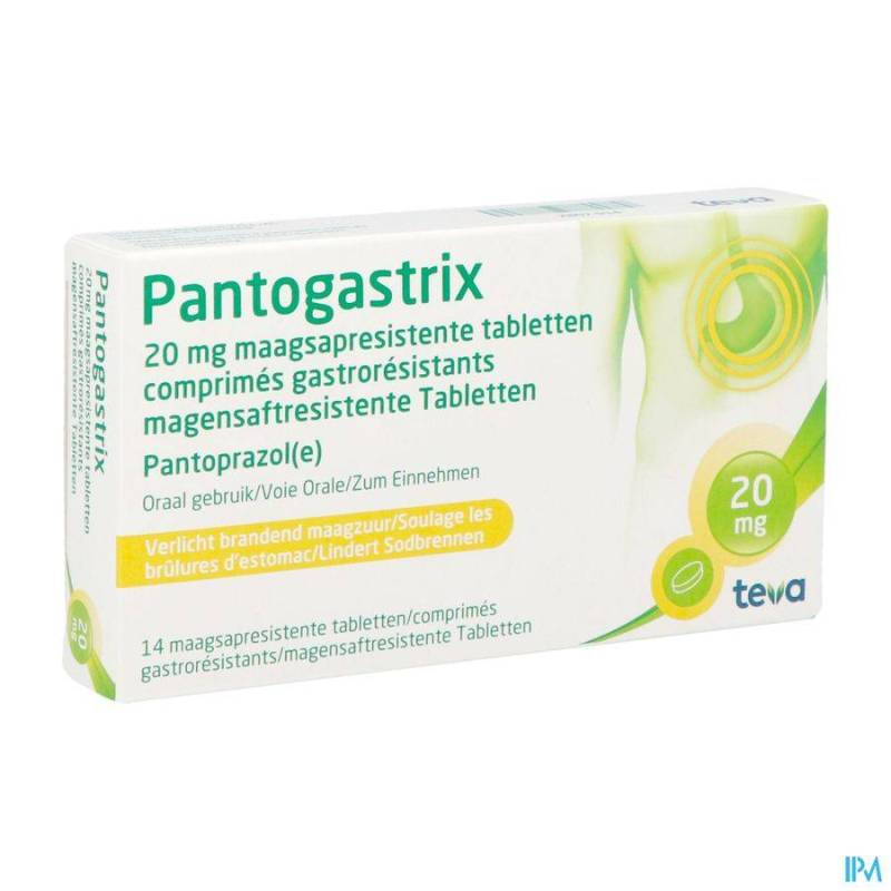 PANTOGASTRIX TEVA 20MG COMP GASTRO RESIST 14X20MG  - Generisch