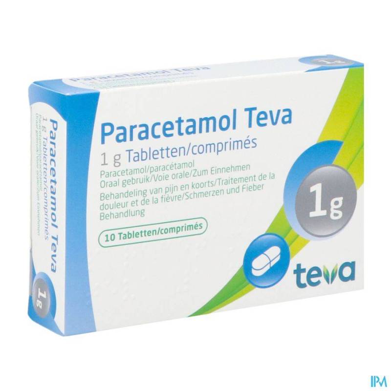 PARACETAMOL TEVA 1 G COMP 10 X 1 G BLISTER  - Generisch